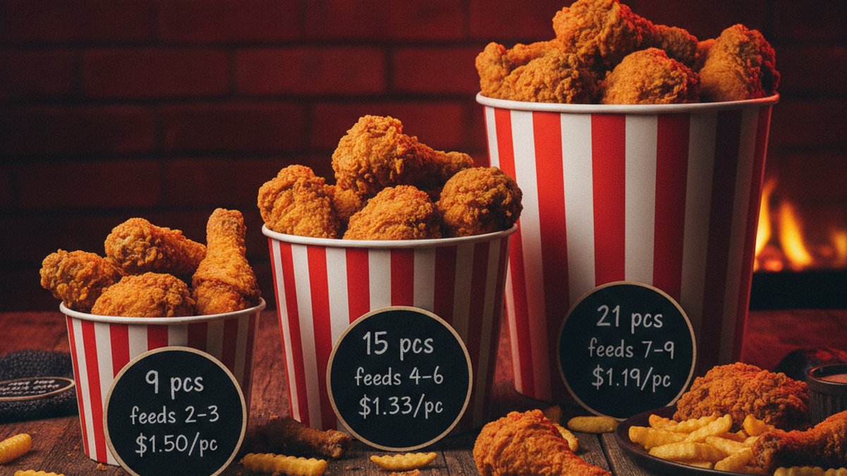 KFC Bucket Guide: 9, 15 and 21 Pieces Compared